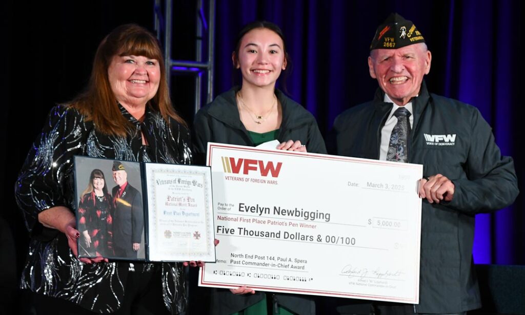 Youth and Education Patriots Pen Scholarship Winner 2025